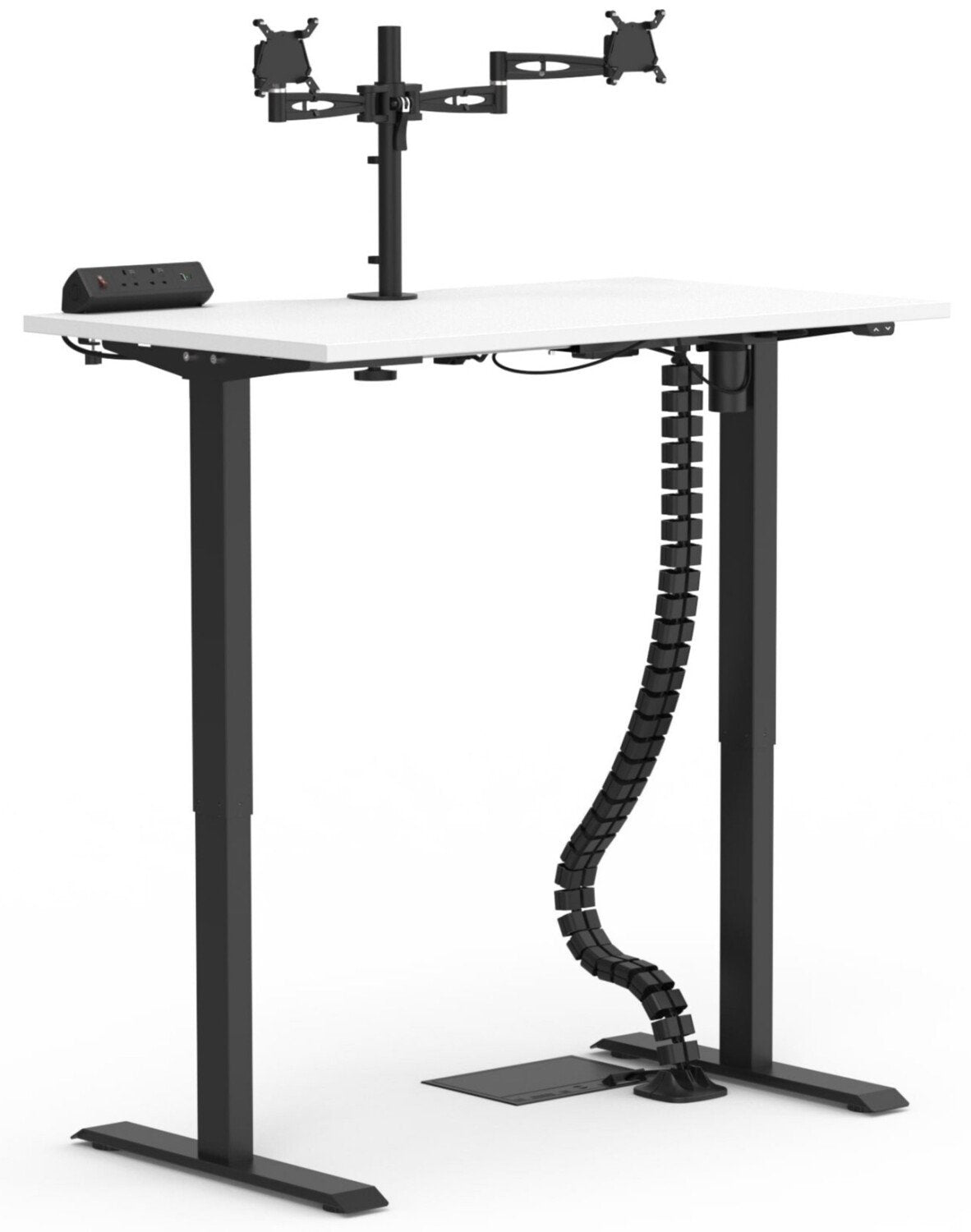 Formetiq B/SPBUNDLE2 Sit-Stand Desk & Accessories Bundle - Monitor Arm, Under Desk Power Module, Boost Power Module, Power Cable & Cable Spine