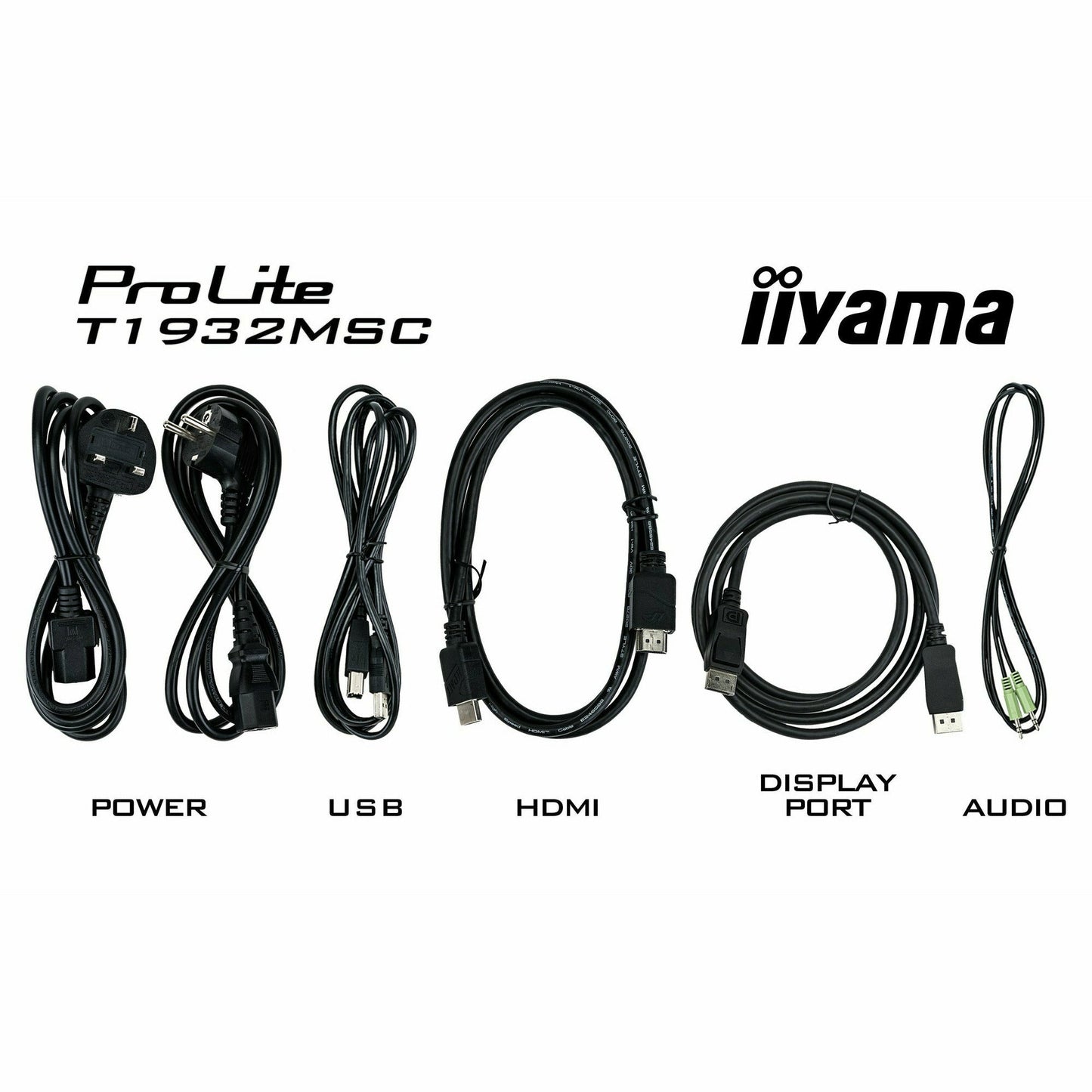 iiyama ProLite T1932MSC-B5X 19" Professional Capacitive Touch Screen Black Display