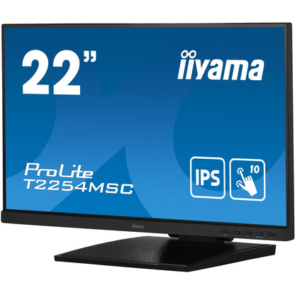 iiyama ProLite T2254MSC-B1AG 10 Point PCAP Touch Screen with Anti Glare Coating and Flexible Stand