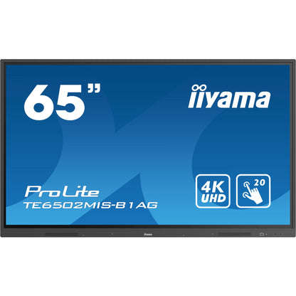 Iiyama ProLite TE6502MIS-B1AG 65’’ Interactive  4K UHD LCD Touchscreen with Integrated Whiteboard Software