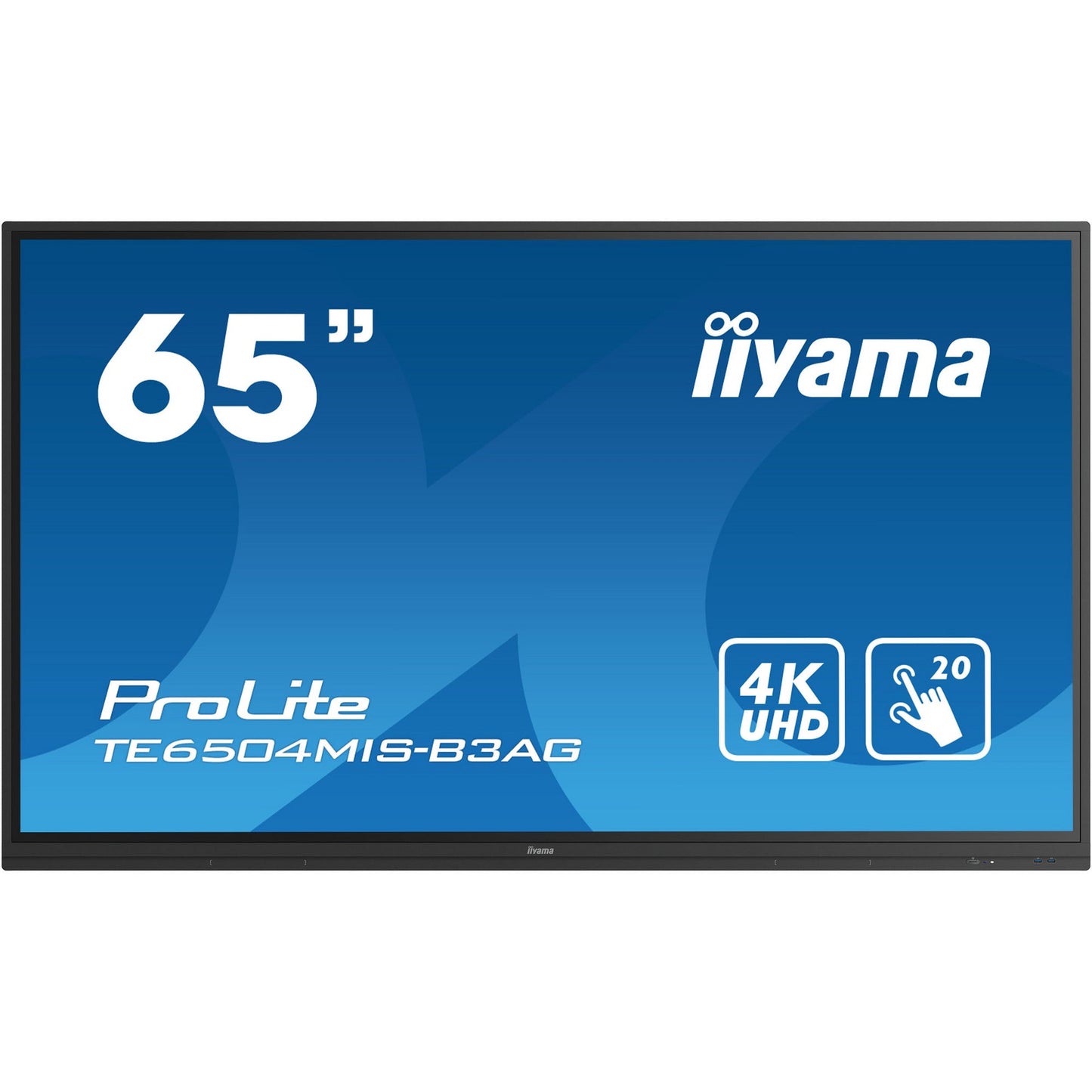 Iiyama ProLite TE6504MIS-B3AG 65" Interactive  4K UHD LCD Touchscreen with Integrated Whiteboard Software