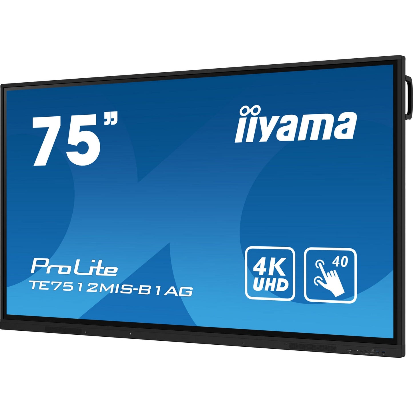 Iiyama ProLite TE7512MIS-B1AG 75" Interactive 4K UHD Touchscreen with User Profiles Software