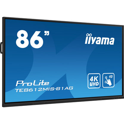 Iiyama ProLite TE8612MIS-B1AG 86" Interactive 4K UHD Touchscreen with User Profiles Software