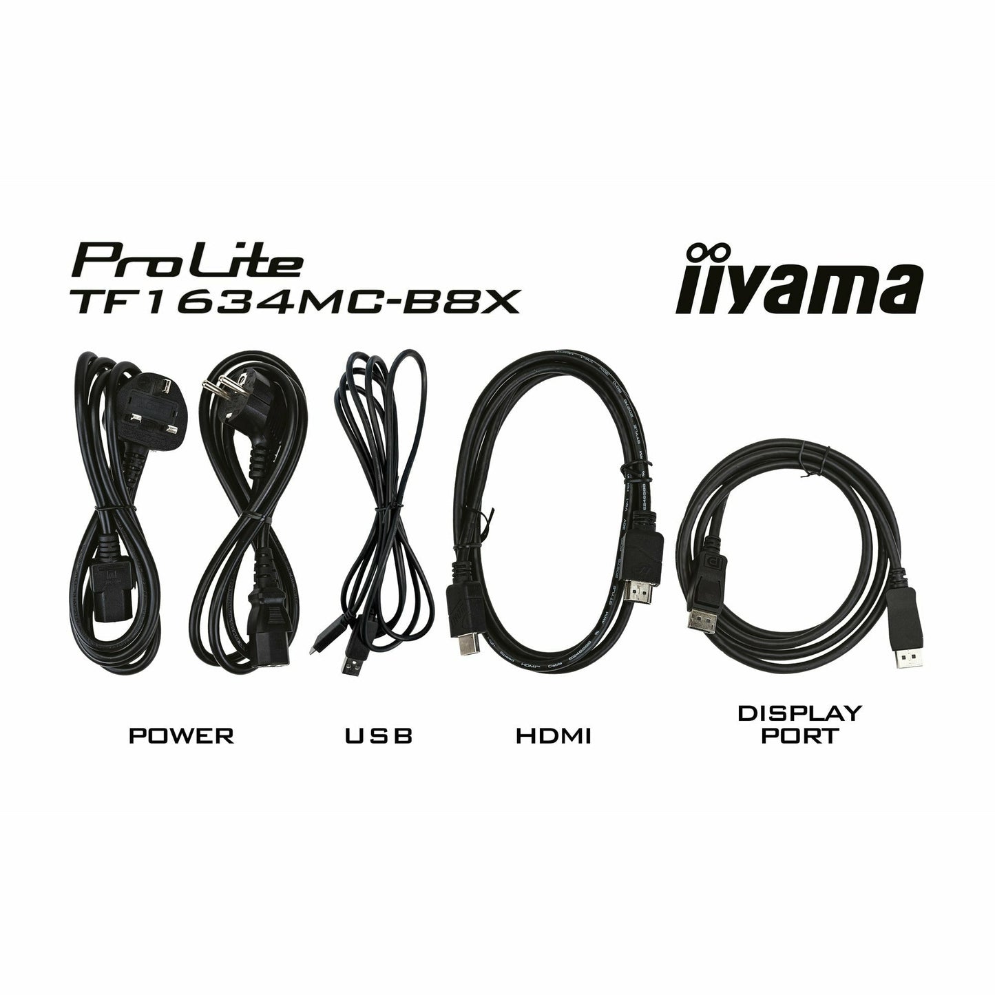 iiyama ProLite TF1634MC-B8X 15.6" Capacitive Touch Screen Display