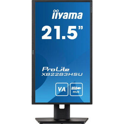 Iiyama ProLite XB2283HSU-B1 21.5” Full HD VA monitor with Height Adjust Stand