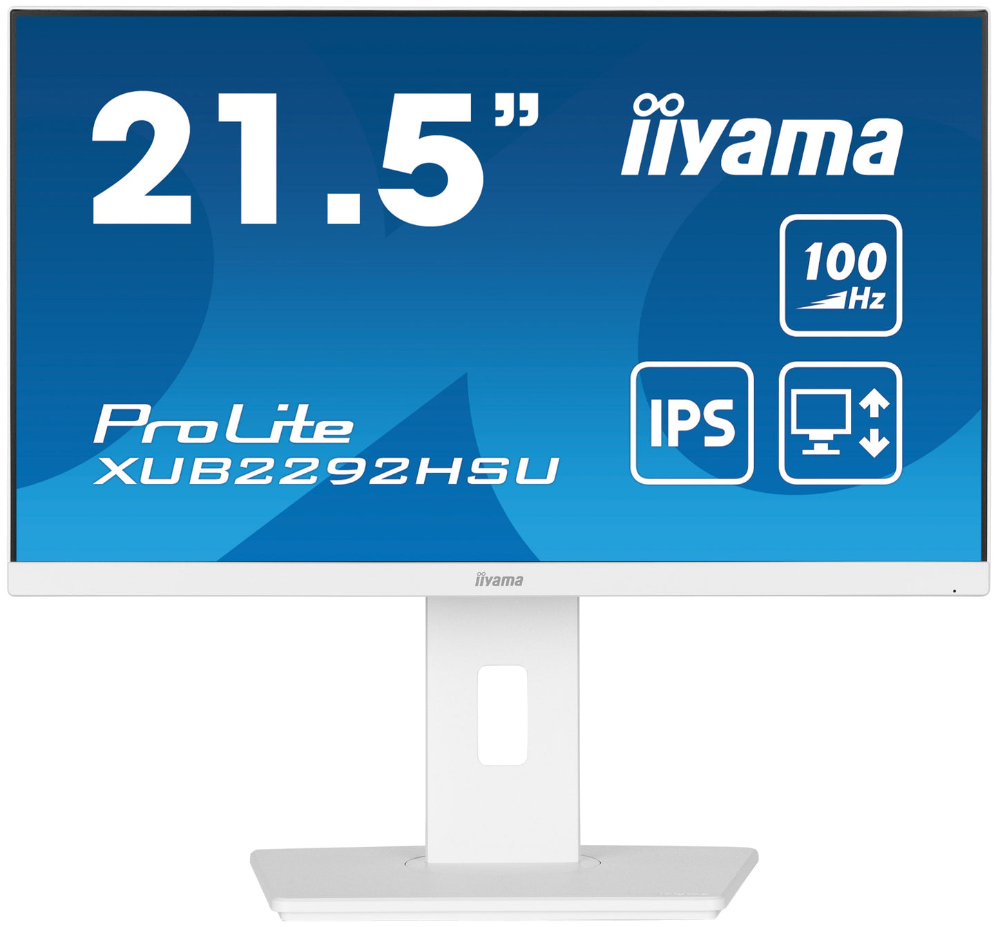 iiyama ProLite XUB2292HSU-W6 21.5” IPS 100Hz Display with height adjustable stand in White