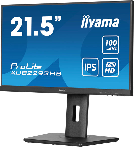 iiyama ProLite XUB2293HS-B6 22" IPS Edge to Edge Display with Height Adjust Stand