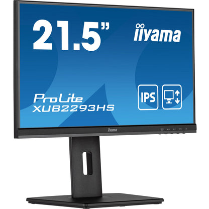 Iiyama ProLite XUB2293HS-B5 21.5” IPS 3-side Ultra Thin Border Monitor with Height Adjustable Stand