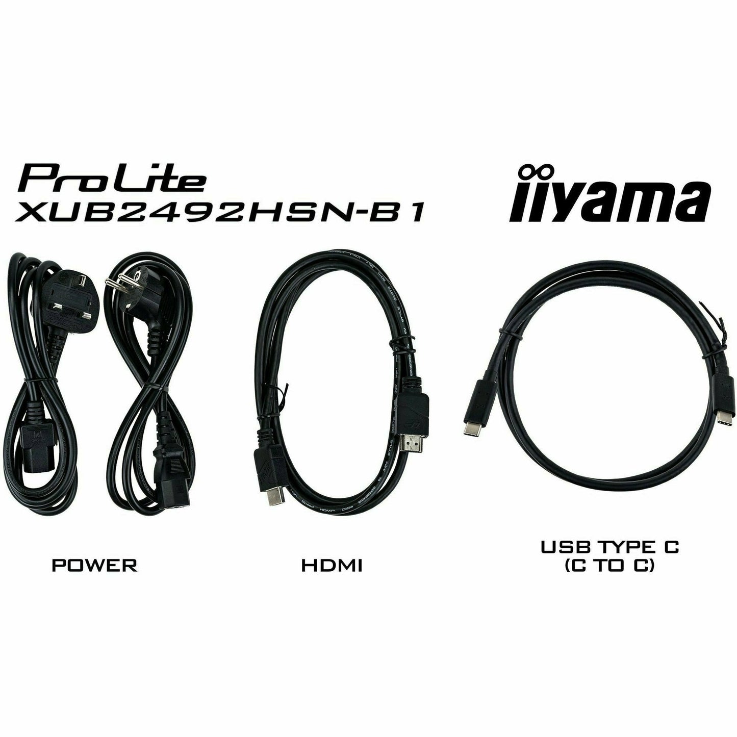 iiyama Prolite XUB2492HSN-B1 24’’ IPS Display with USB-C dock