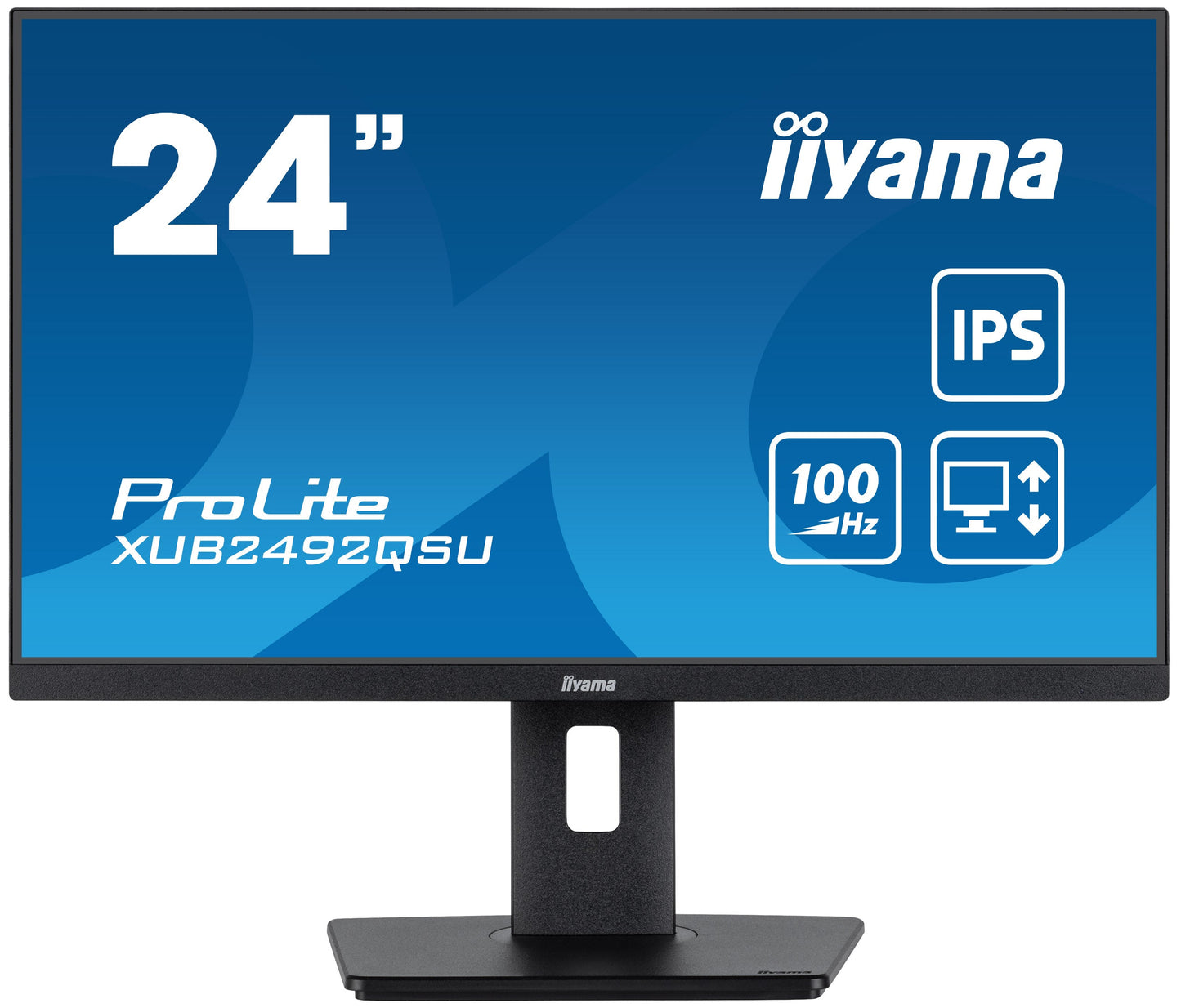 iiyama Prolite XUB2492QSU-B1 24” monitor with USB hub and height adjustable stand