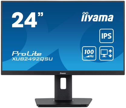 iiyama Prolite XUB2492QSU-B1 24” monitor with USB hub and height adjustable stand