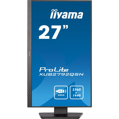 iiyama Prolite XUB2792QSN-B5 27’’ WQHD IPS Display with USB-C dock & RJ45 (LAN)