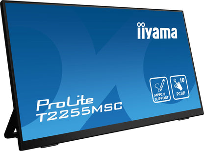 iiyama ProLite T2255MSC-B1 22" PCAP Full HD Touchscreen with Kickstand and MPP2.0 Pen Support