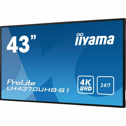 iiyama ProLite LH4370UHB-B1 43” Large Format Display with 24/7, 4K UHD, Android 9.0 and 700cd/m² High Brightness