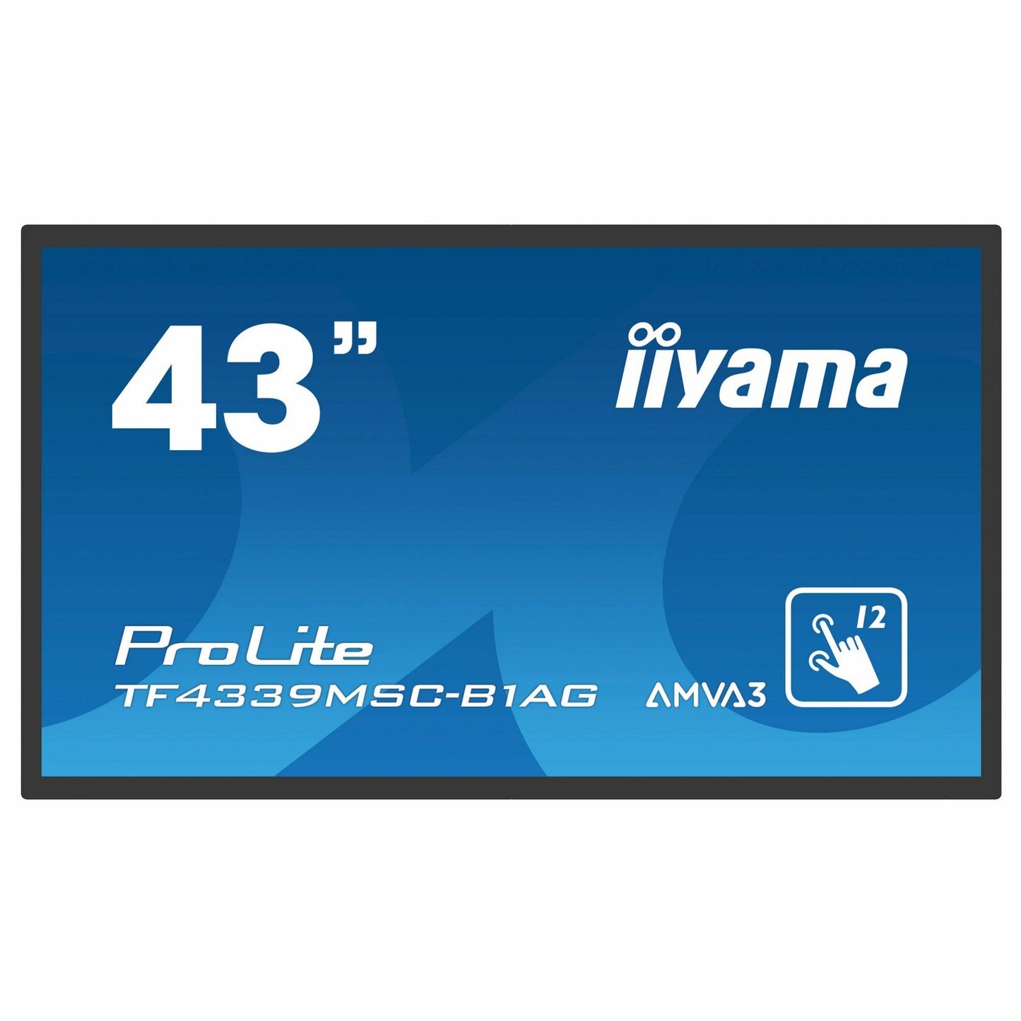 iiyama ProLite TF4339MSC-B1AG 43" Open Frame IPS 12pt PCAP IPS 4K Through Glass Touch Screen with Anti Glare