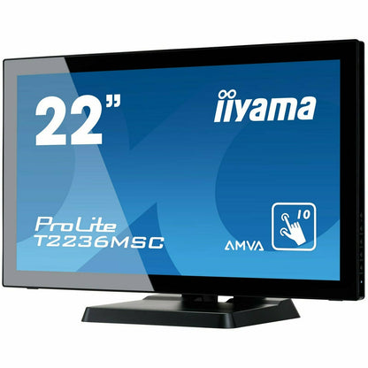 iiyama ProLite T2236MSC-B2 22" 10 point Touch Screen with edge-to-edge glass and AMVA panel