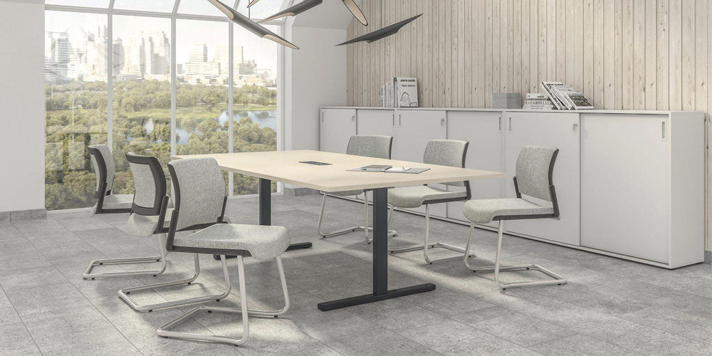 Formetiq B/MTEOC2 T-Easy Meeting Table with Central Cable Port