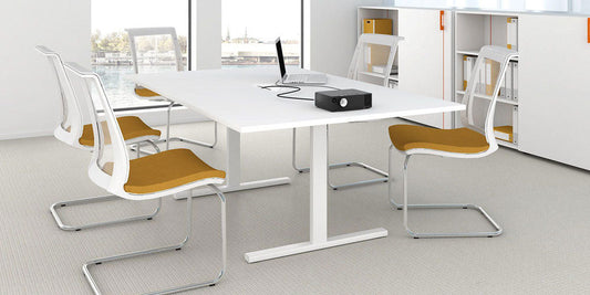 Formetiq B/MTEOC2 T-Easy Meeting Table with Central Cable Port