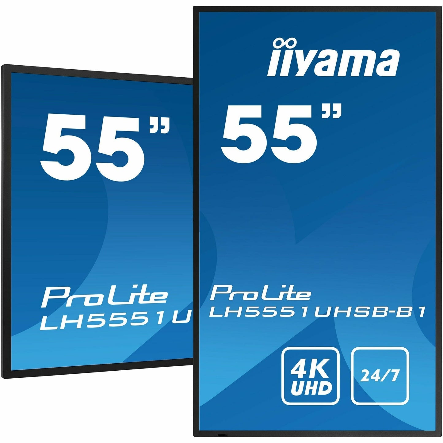 Iiyama ProLite LH5551UHSB-B1 55" IPS 4K UHD Professional 24/7 Digital Signage Display with Intel SDM Slot