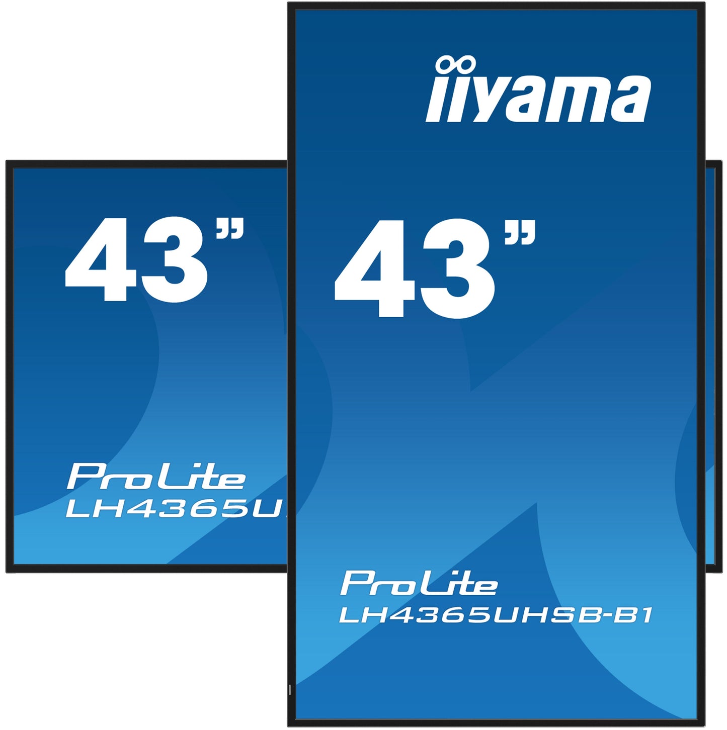 iiyama LH4365UHSB-B1 Signage Display Kiosk design 108 cm (42.5") LED Wi-Fi 800 cd/m² 4K Ultra HD Black Built-in processor Android 11 24/7