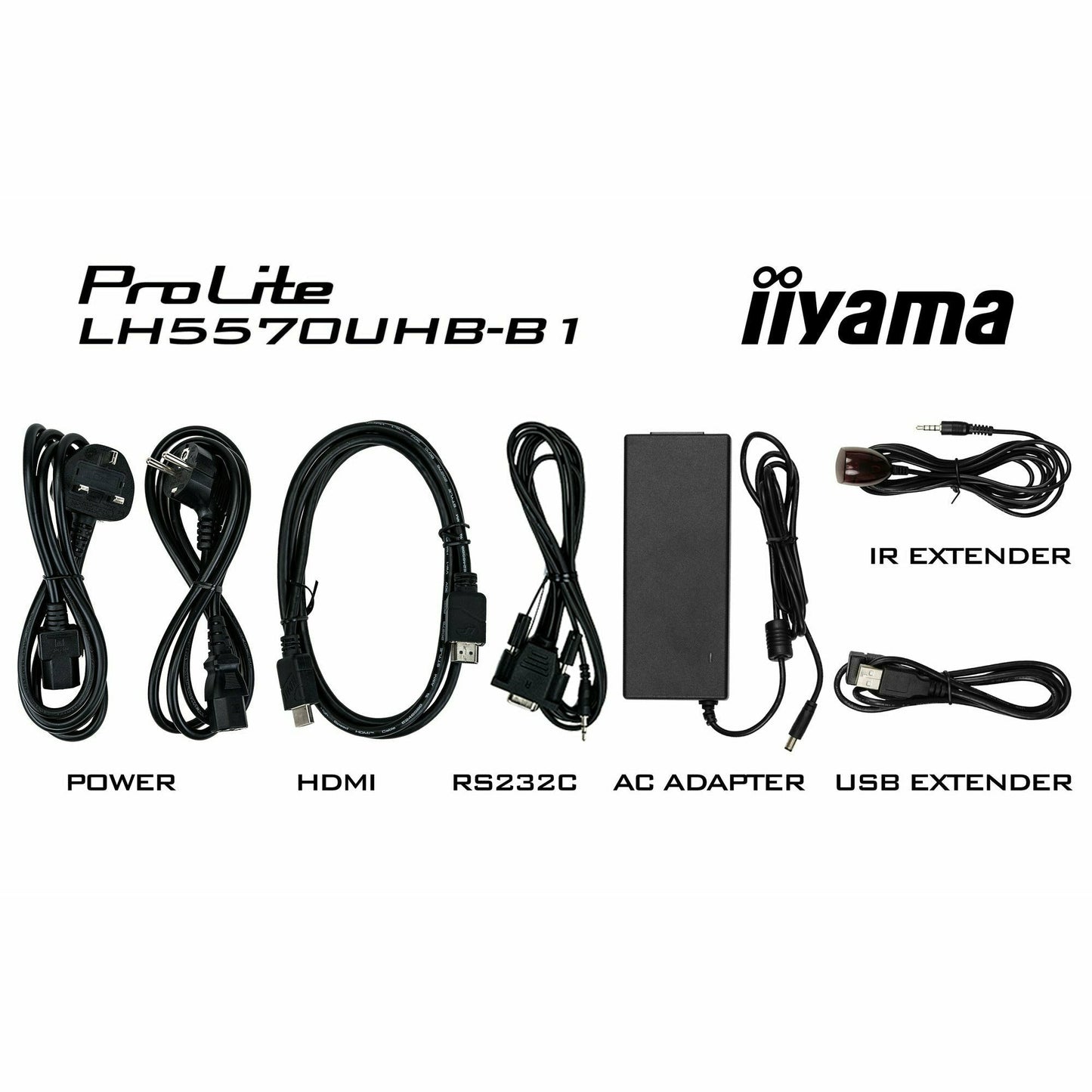 iiyama ProLite LH5570UHB-B1 55" Large Format Display with 24/7, 4K UHD, Android 9.0 and 700cd/m² High Brightness