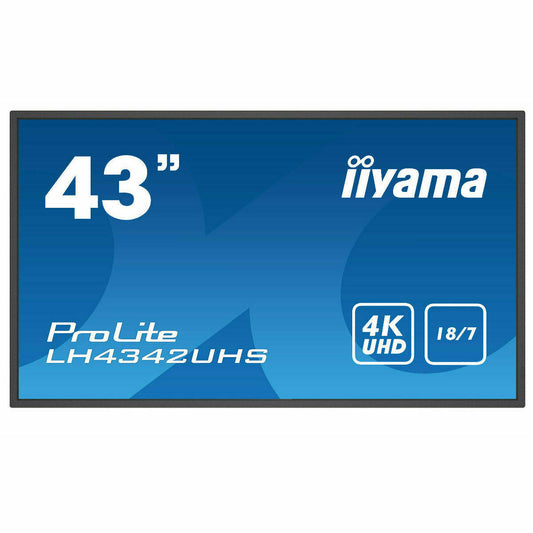 iiyama ProLite LH4342UHS-B3 43" IPS 4K LFD 18/7 with Android 8.0 and iiyama N-sign integrated Signage Platform