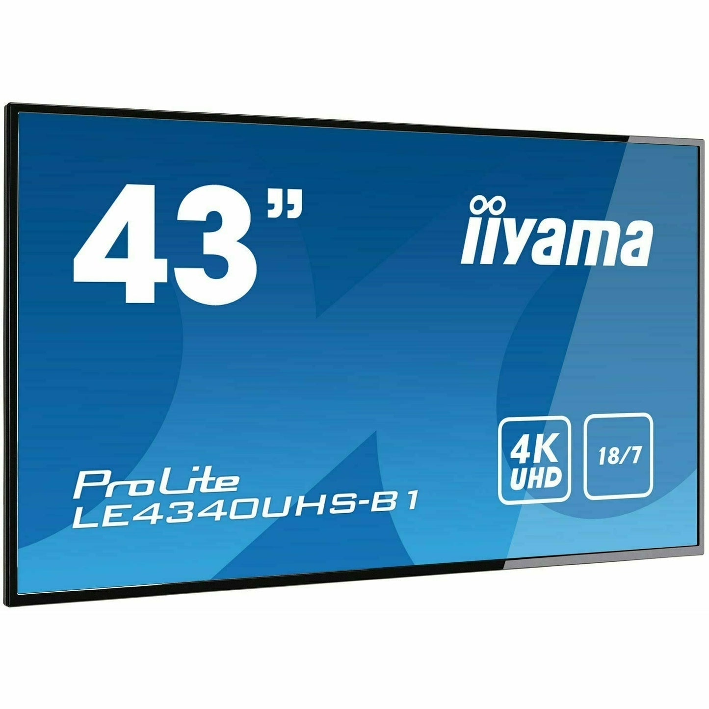 iiyama ProLite LE4340UHS-B1 43" 4K LFD 18/7 with iiyama N-sign integrated Signage Platform