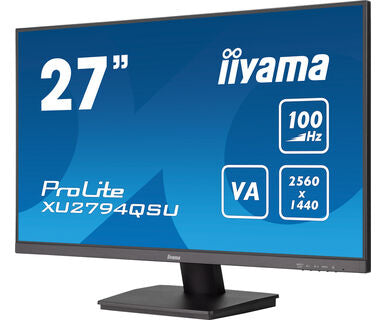 iiyama ProLite XU2794QSU-B6 27" 2560 x 1440 pixels WQHD LCD Display