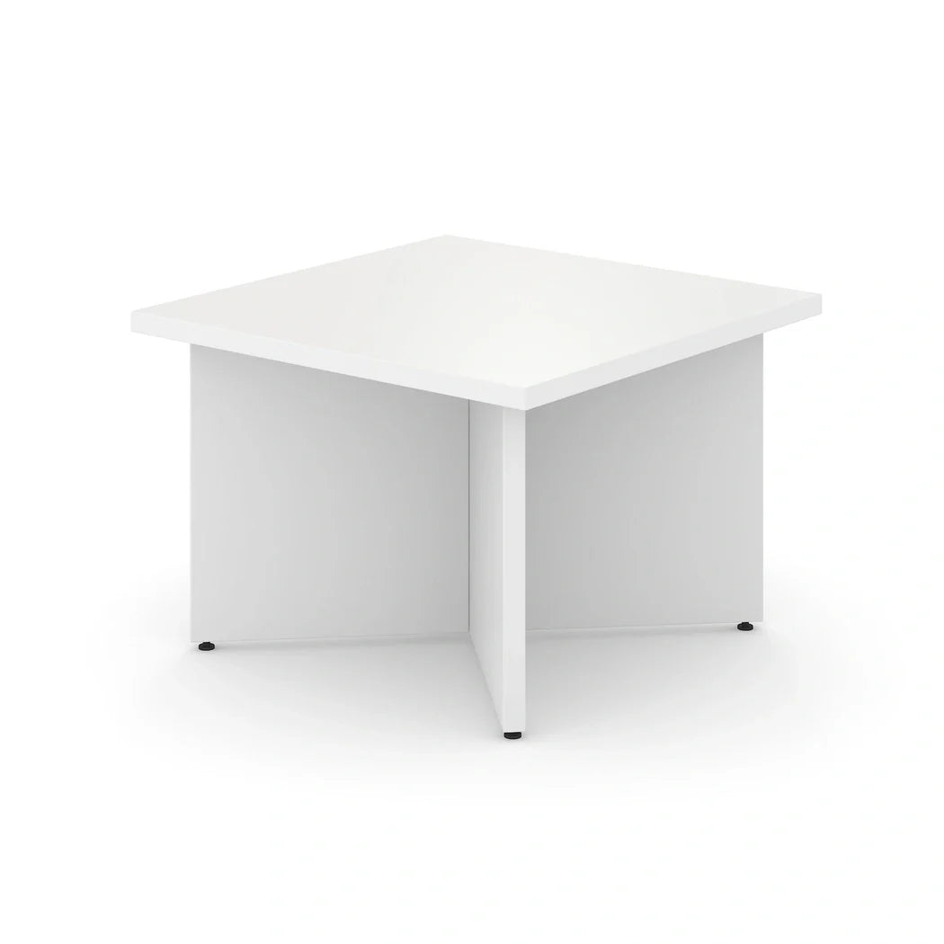 Narbutas ZZN603-M1 Optima Square Low Coffee Table, Panel Base, 600 x 600 x H400mm